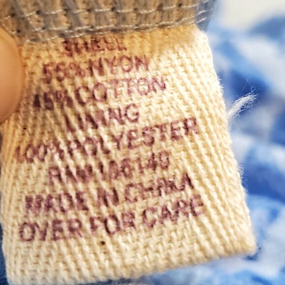 Altard State Dress Blue White Crossed Back sz M Cottagecore Coquette Dollette - Picture 10 of 12